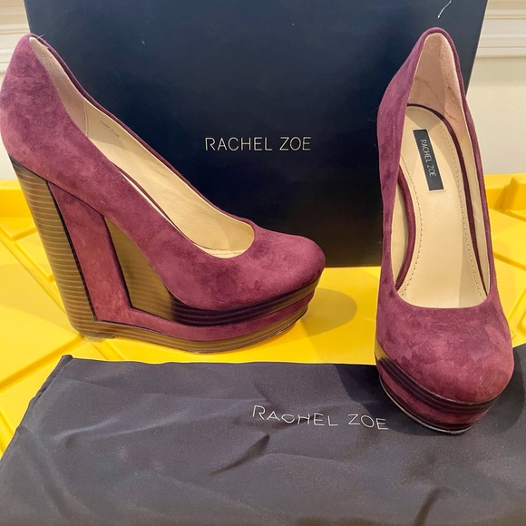 Rachel Zoe Eva Kidsuede Platforms SZ 8.5 - Picture 1 of 5
